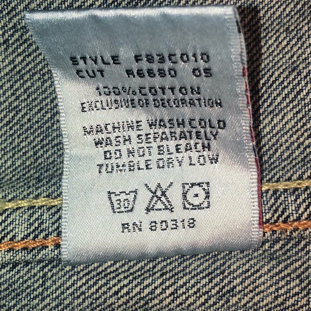 Lucky Brand Denim True Love is Forever Tattoo Jacket Medium - Picture 12 of 16